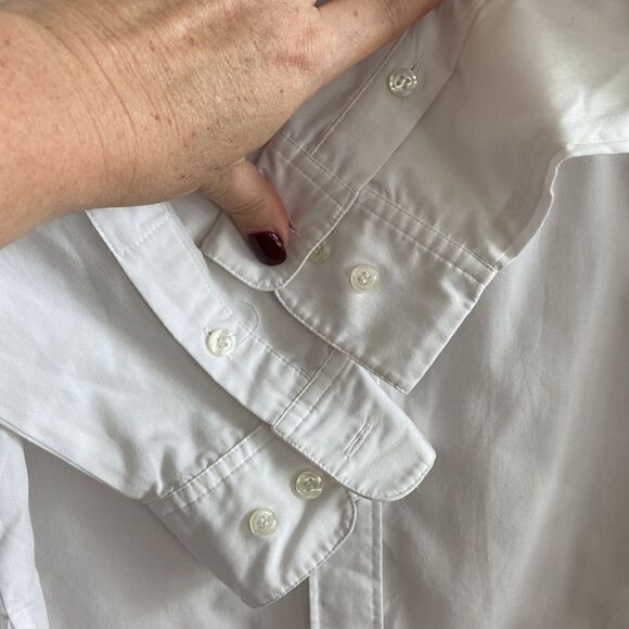 The Quacker Factory Shirt button down Cat lovers white Sz Small never used - Picture 7 of 10